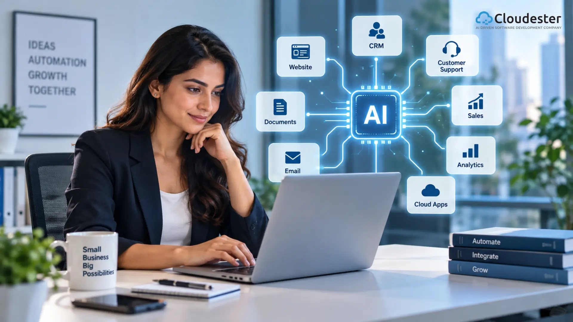 AI Integration Services for Small Businesses: How to Use It for Growth?