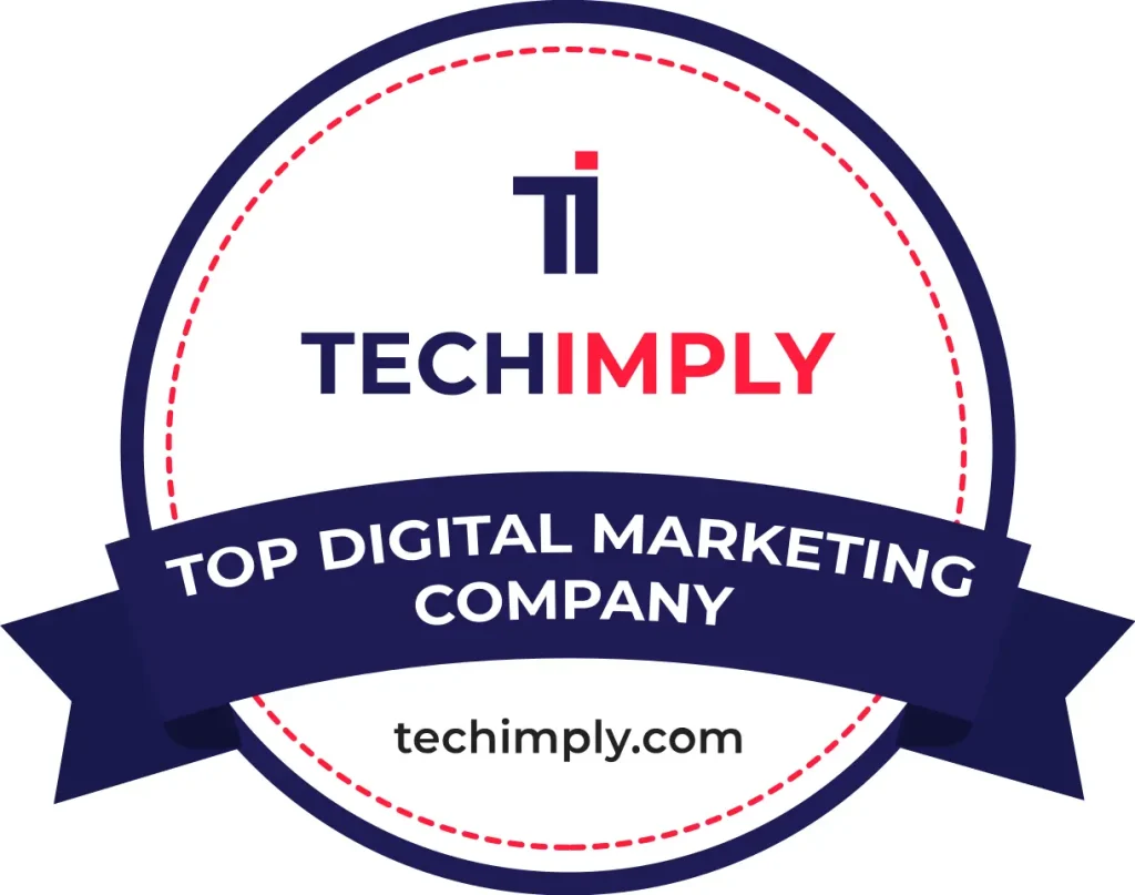 Techimply top digital marketing company badge
