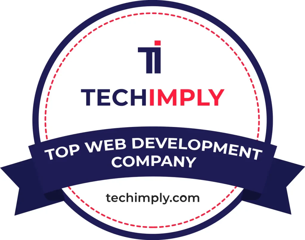 Techimply top web development company badge