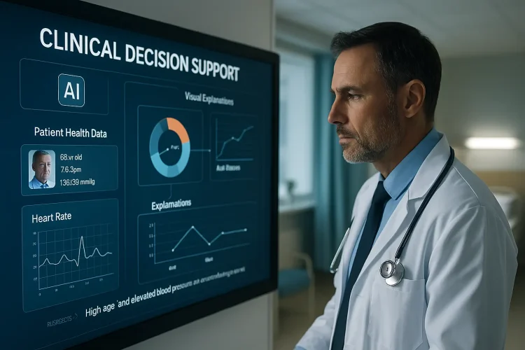 Clinical Decision Support with Explainable Models: Architectures and Safety Controls