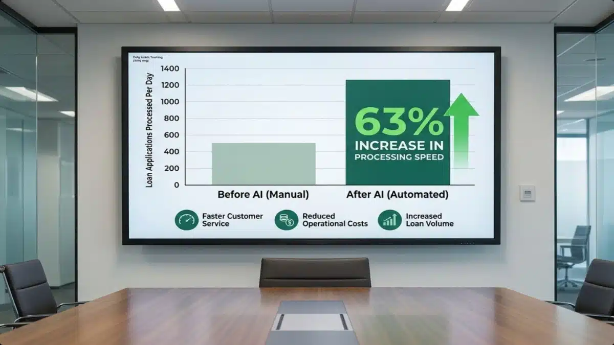 AI Finance Software Increased Loan Processing Speed by 63%