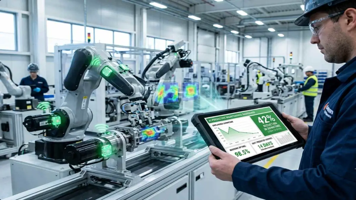 AI Manufacturing Solutions That Reduced Downtime by 42%