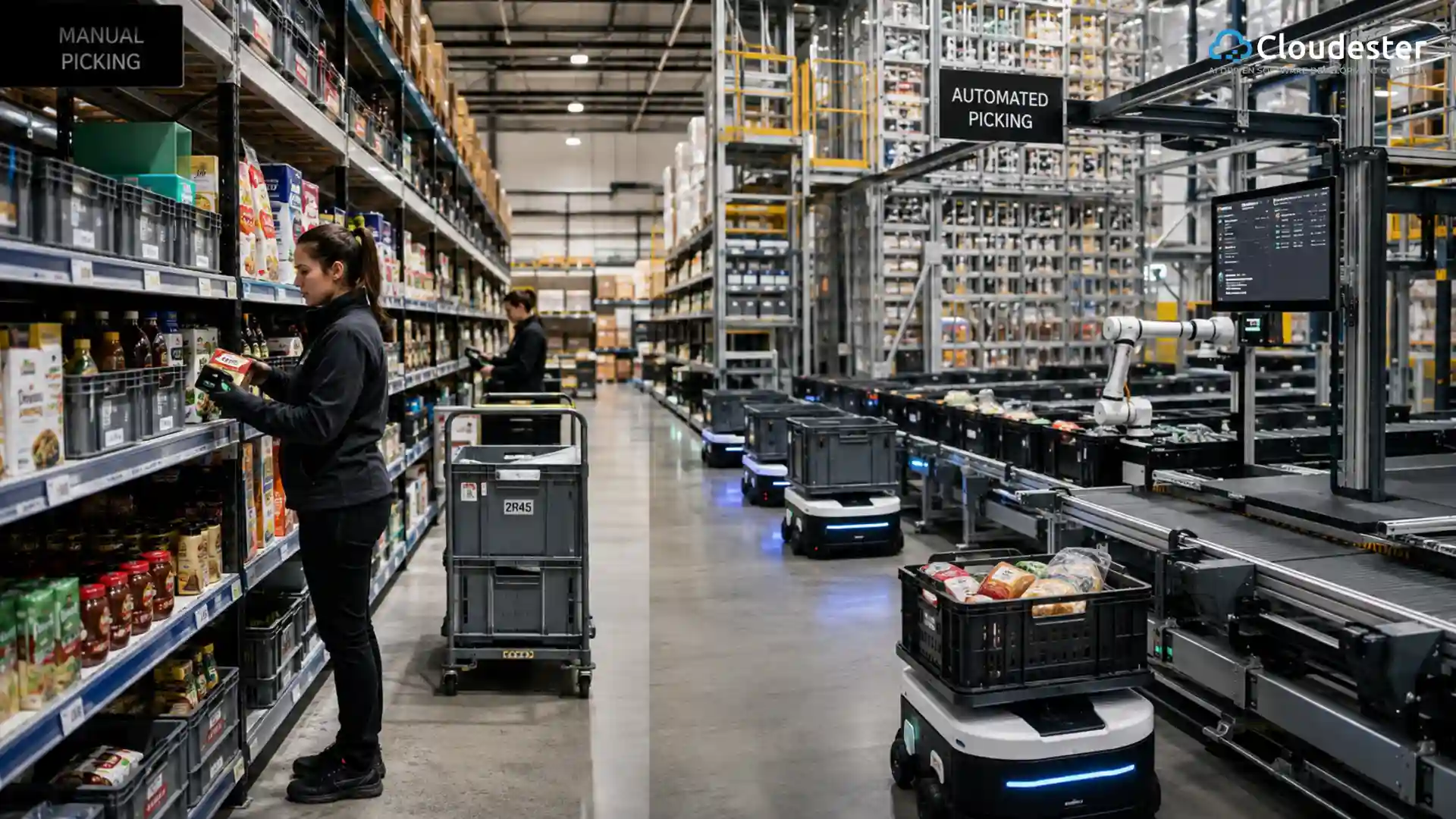 What Are Dark Store Automation Levels: Manual vs Automated Picking?